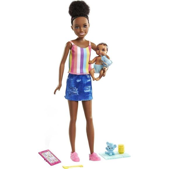 Barbie Skipper Babysitters Inc. Doll & Accessories Set with 9-in  Baby Doll & - Picture 2 of 4